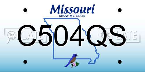 C504QS Missouri License Plate