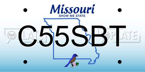 C55SBT Missouri License Plate