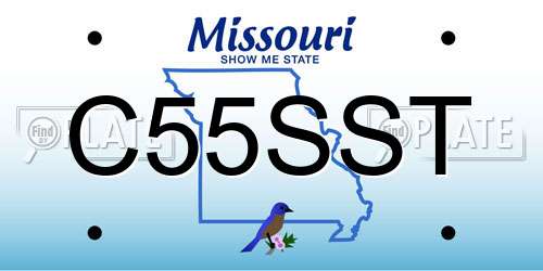 C55SST Missouri License Plate