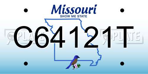 C64121T Missouri License Plate