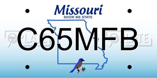 C65MFB Missouri License Plate