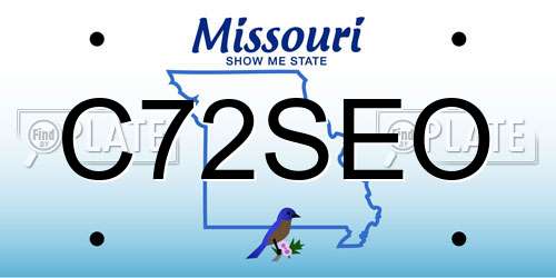 C72SEO Missouri License Plate