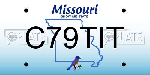 C79TIT Missouri License Plate