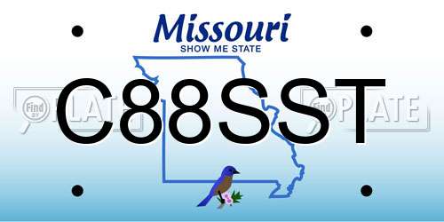 C88SST Missouri License Plate