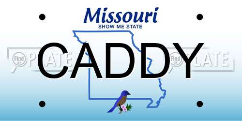CADDY Missouri License Plate
