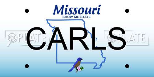 CARLS Missouri License Plate