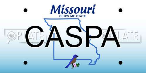CASPA Missouri License Plate