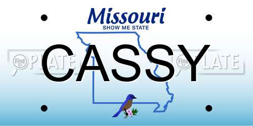 CASSY Missouri License Plate
