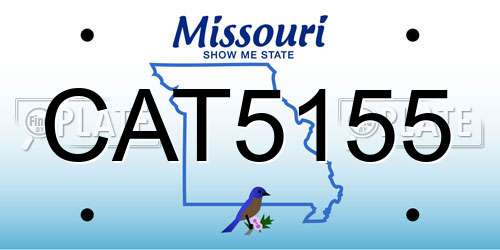 CAT5155 Missouri License Plate
