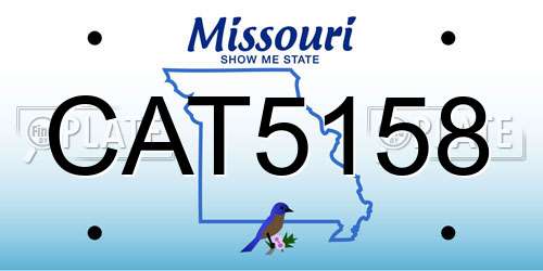 CAT5158 Missouri License Plate