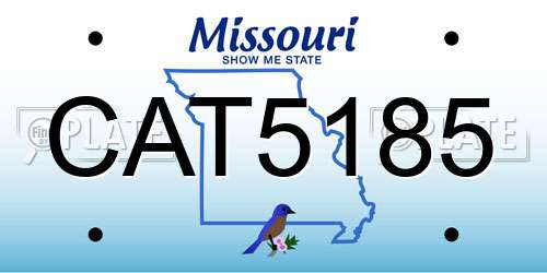 CAT5185 Missouri License Plate