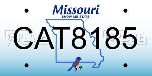 CAT8185 Missouri License Plate