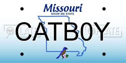 CATB0Y Missouri License Plate