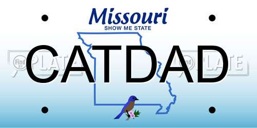 CATDAD Missouri License Plate