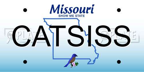 CATSISS Missouri License Plate