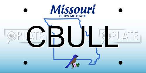 CBULL Missouri License Plate