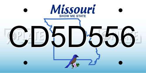 CD5D556 Missouri License Plate