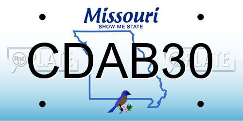CDAB30 Missouri License Plate