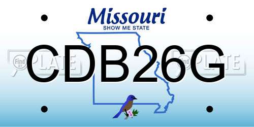 CDB26G Missouri License Plate
