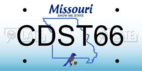 CDST66 Missouri License Plate
