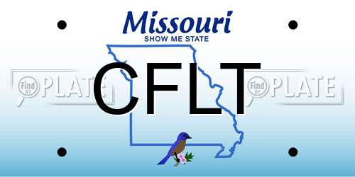 CFLT Missouri License Plate