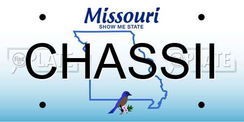 CHASSII Missouri License Plate
