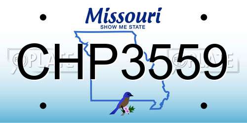 CHP3559 Missouri License Plate