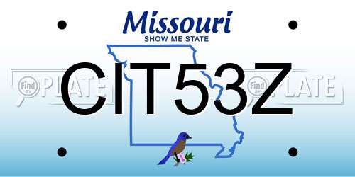 CIT53Z Missouri License Plate