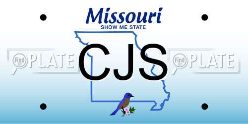 CJS Missouri License Plate