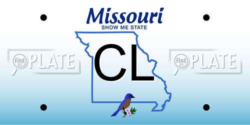CL Missouri License Plate