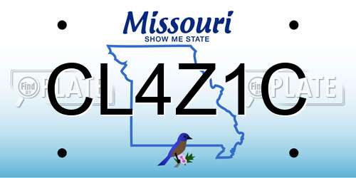 CL4Z1C Missouri License Plate