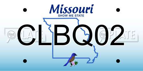 CLBQ02 Missouri License Plate