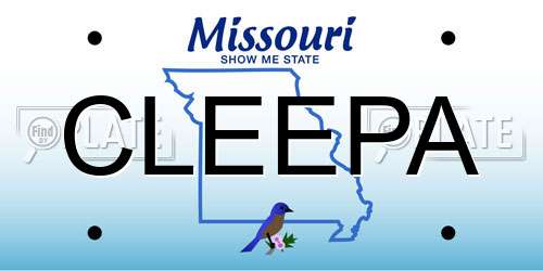 CLEEPA Missouri License Plate