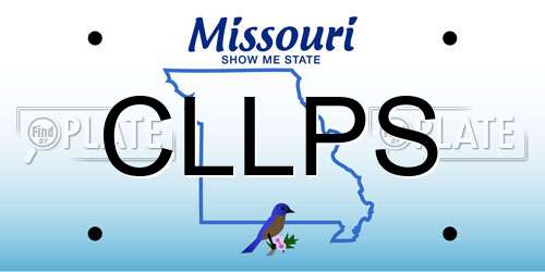 CLLPS Missouri License Plate