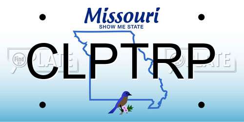CLPTRP Missouri License Plate
