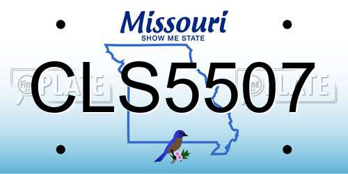 CLS5507 Missouri License Plate