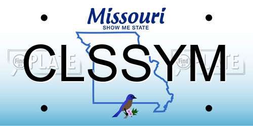 CLSSYM Missouri License Plate