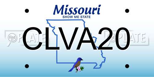 CLVA20 Missouri License Plate