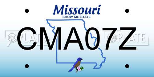 CMA07Z Missouri License Plate