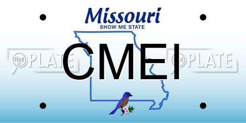 CMEI Missouri License Plate