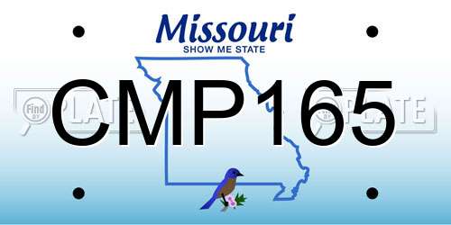 CMP165 Missouri License Plate