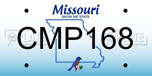 CMP168 Missouri License Plate