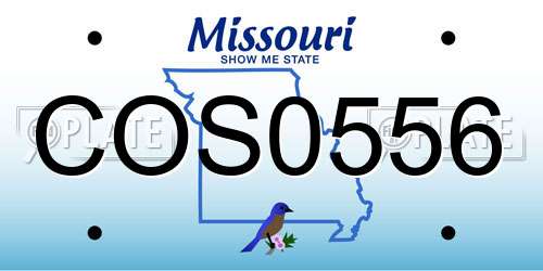 COS0556 Missouri License Plate