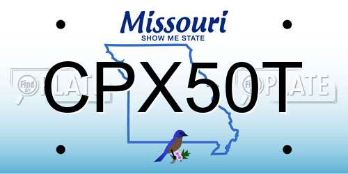 CPX50T Missouri License Plate
