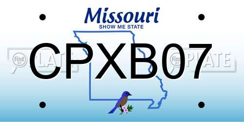CPXB07 Missouri License Plate