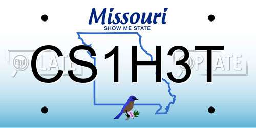 CS1H3T Missouri License Plate