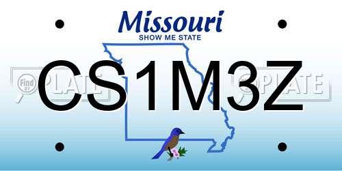 CS1M3Z Missouri License Plate