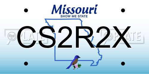 CS2R2X Missouri License Plate