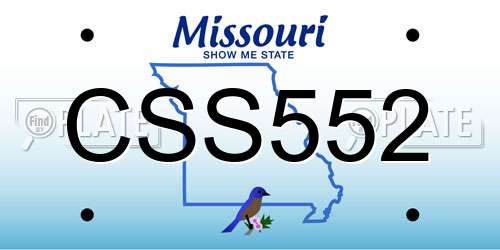 CSS552 Missouri License Plate