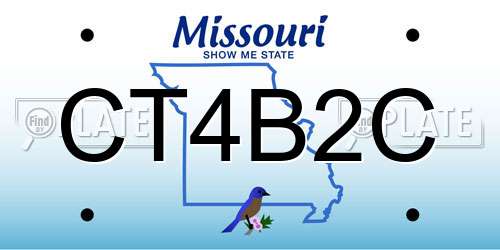 CT4B2C Missouri License Plate